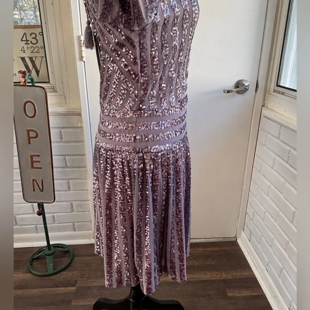 Anthropologie purple sequin